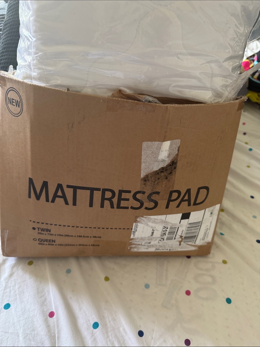 White Mattress Pad Protector - Soft Quilted Mattress Cover